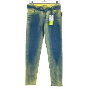 Versace Jeans Couture Womens Size 30 Overdye Stretch Skinny Jeans‎ NWT PT-2696